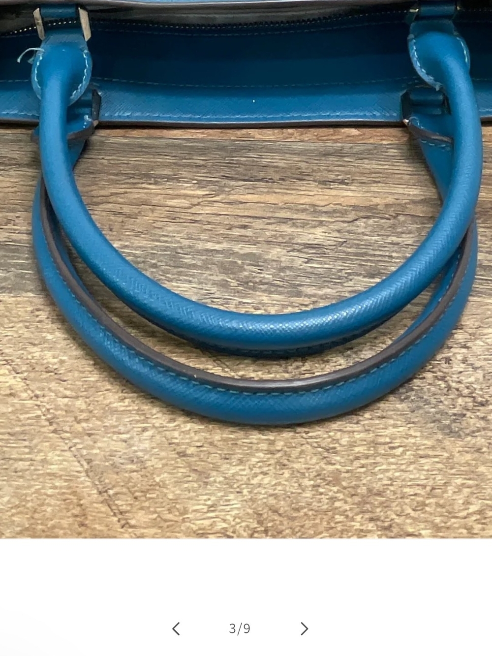KATE SPADE Purse New York Teal Leather Satchel Bag - Picture 4 of 10